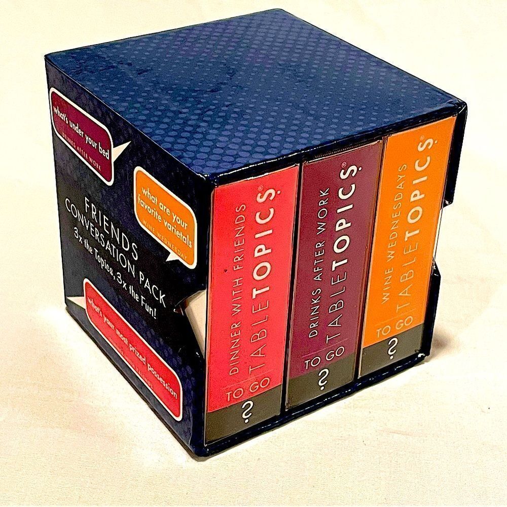 Table Topics Friends Conversation Pack 3 pack